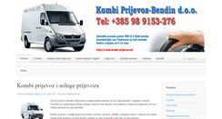 Desktop Screenshot of kombi-prijevoz.com