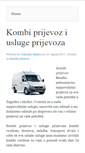 Mobile Screenshot of kombi-prijevoz.com